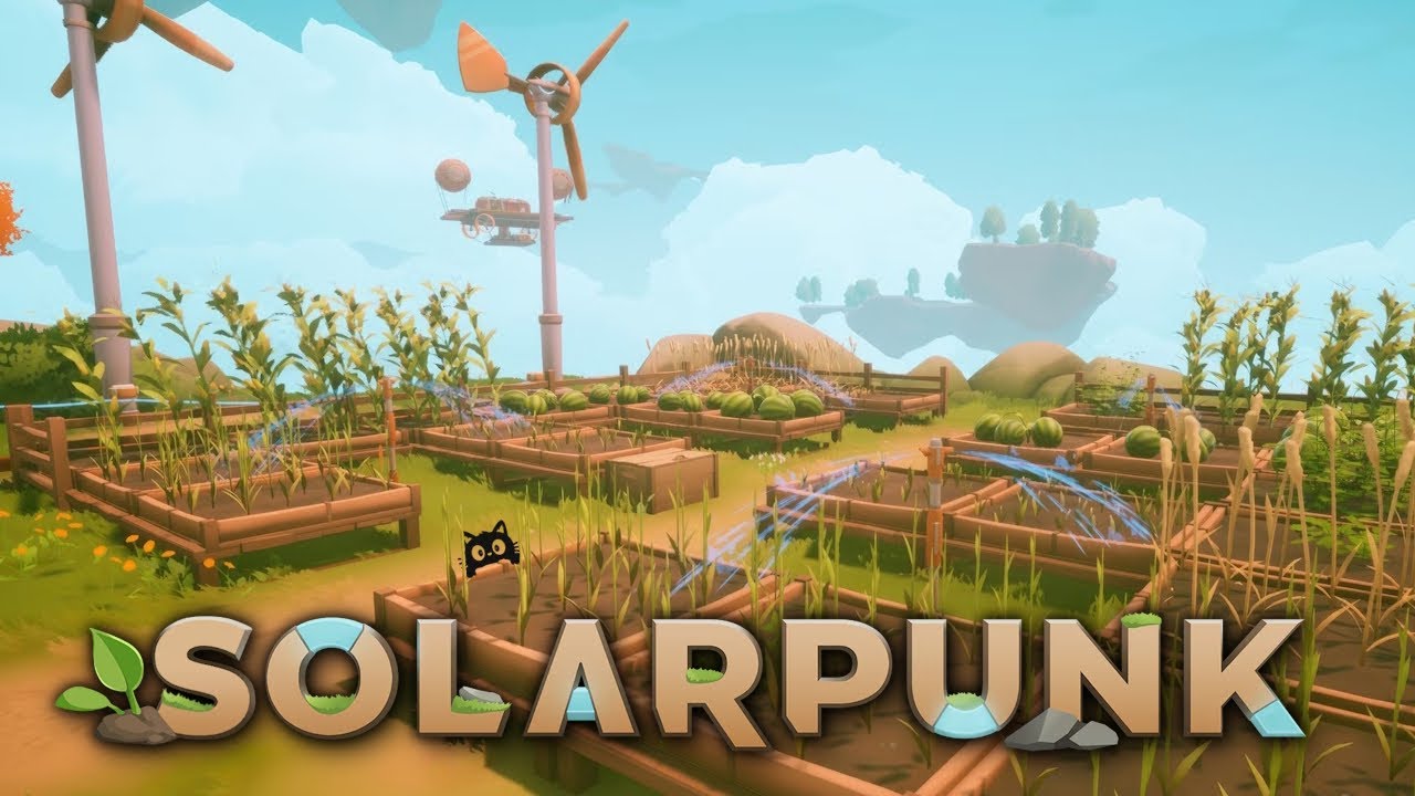 Cozy Survival, Farming and Airship Flights - Solarpunk Demo Full Walkthrough - No Commentary