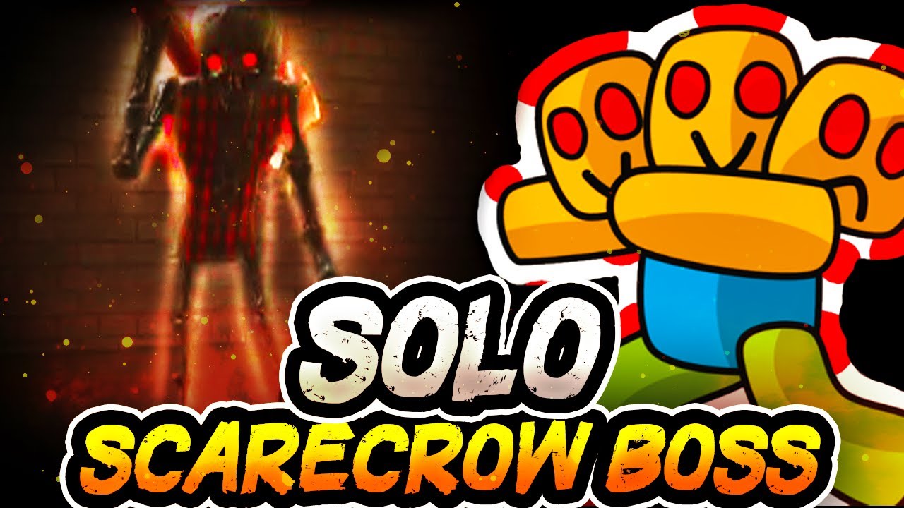 I SOLO'D the SCARECROW BOSS in Survive Area 51 - Roblox