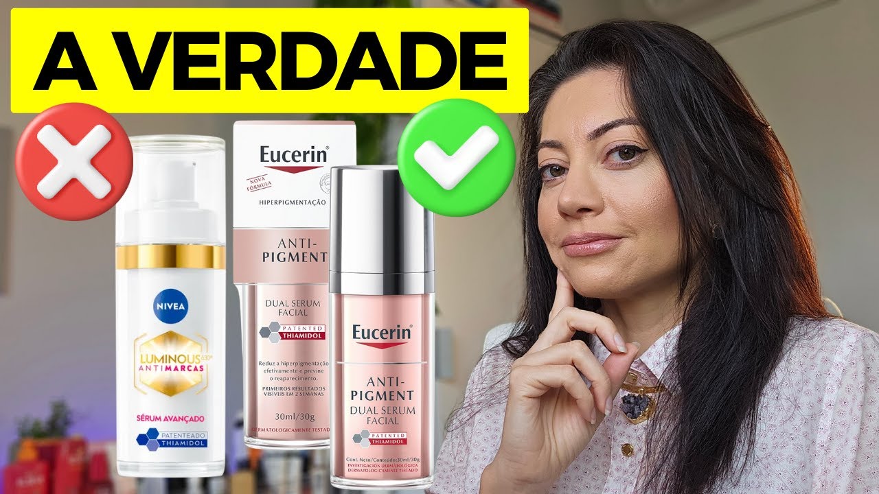 Nivea Luminous e Eucerin Anti-Pigment: O segredo para clarear manchas e melasmas| Dra. Greice Moraes