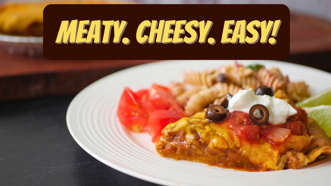 Easy Taco Beef Pie Recipe – A Cheesy, Meaty Mexican-Inspired Dinner!