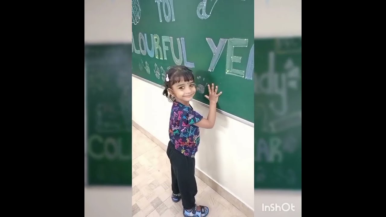 Class: PP - II, Activity: Hand Print.✋