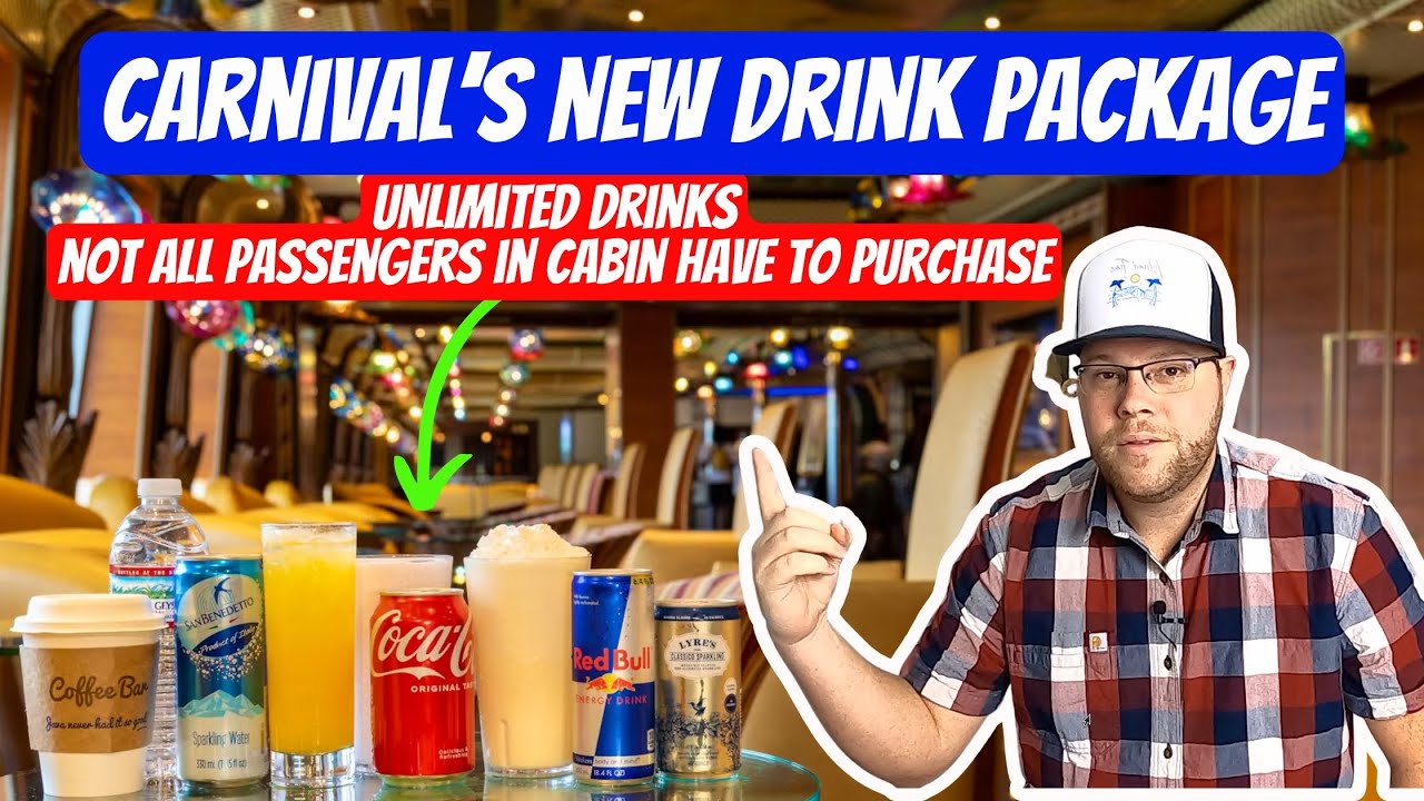 Carnival Announces New Drink Package With Unlimited Drinks, Low Price