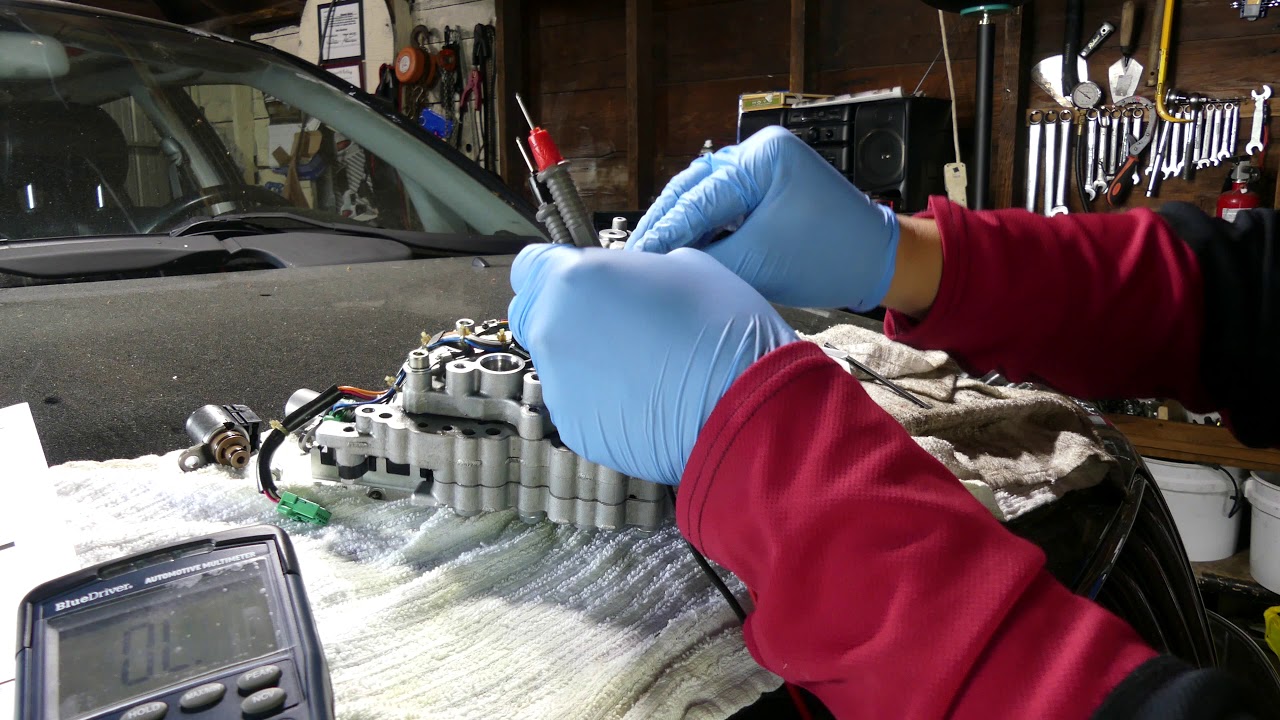 Nissan versa solenoid valve body resistance TEST ( CVT transmission )