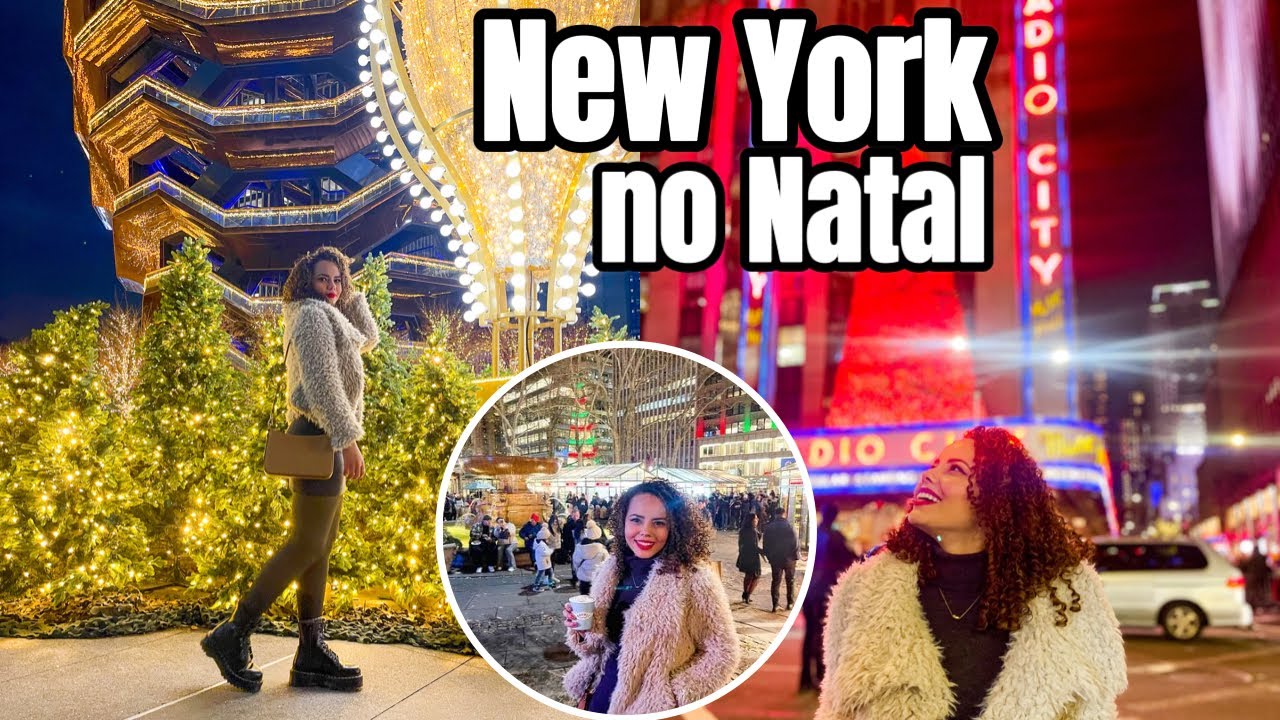 Uma noite comigo em New York City no Natal (Vlog)