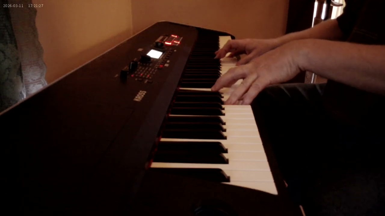 Trying the Korg Kross-2 Keyboard out after repair.