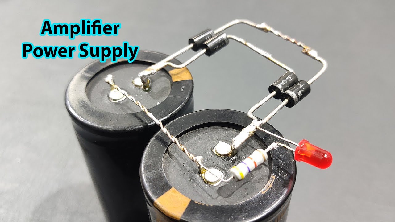 Power Supply For Professional Amplifier Circuit - Step By Step