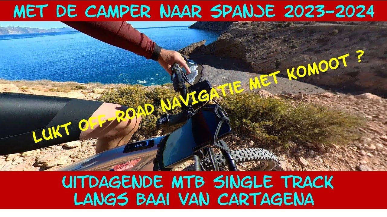 Met de camper naar Spanje. Mountainbiken in regio Mazarrón Cartagena