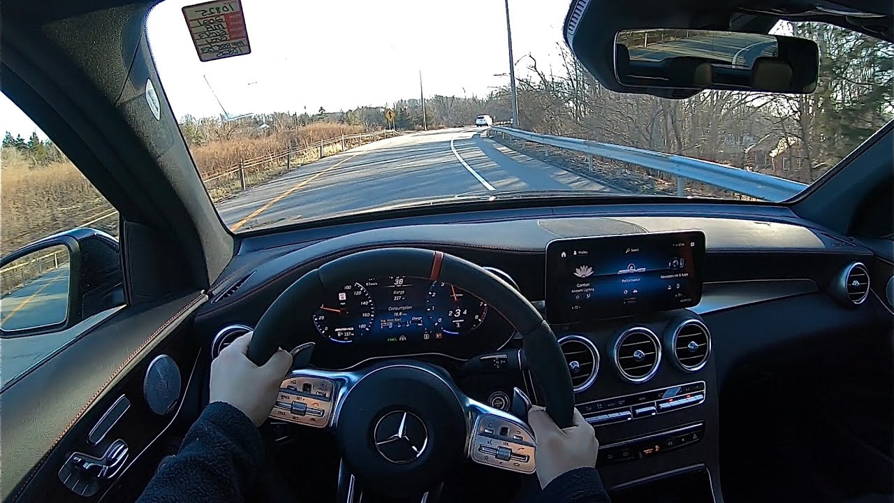 Тест-драйв Mercedes-Benz GLC 43 AMG 2021 года от первого лица