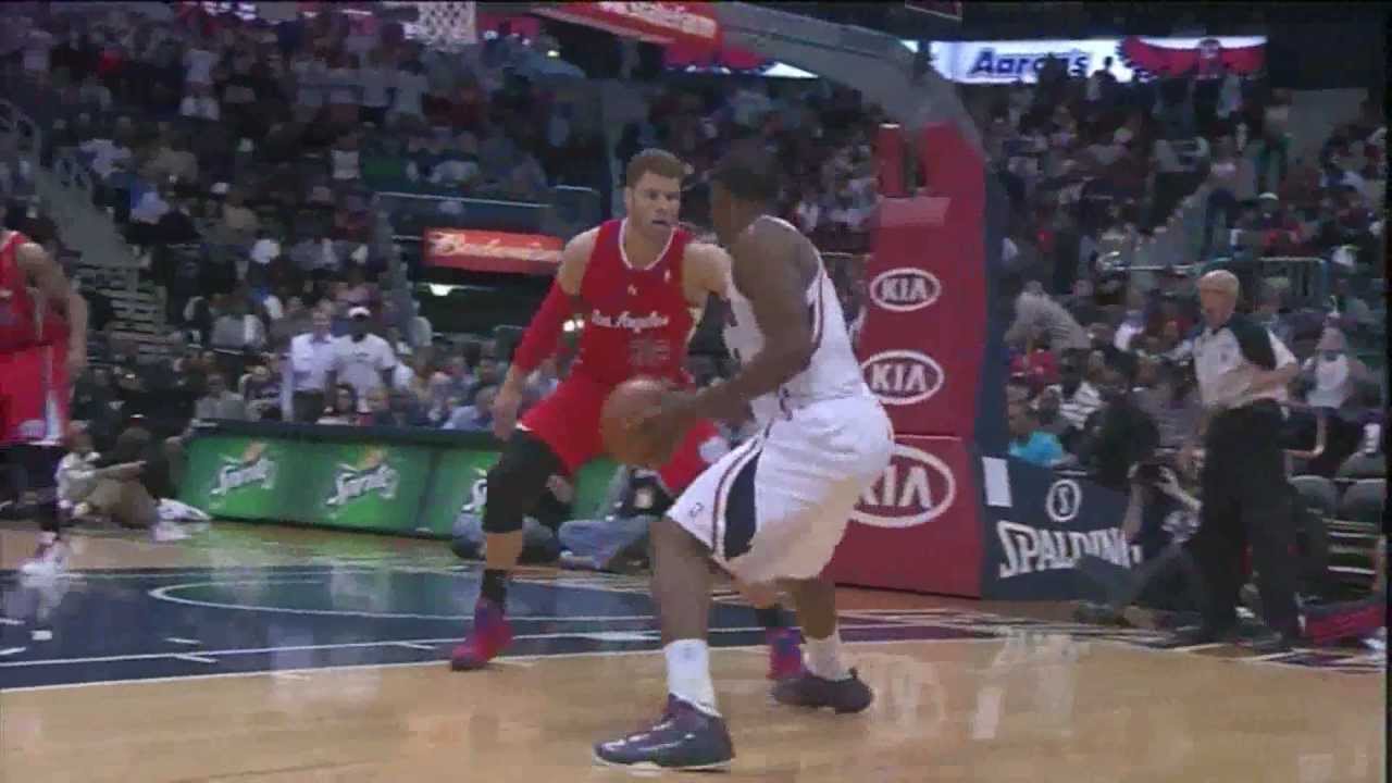 Joe Johnson big game 28 points (amazing buzzer beaters) vs L.A. Clippers 2012.04.24