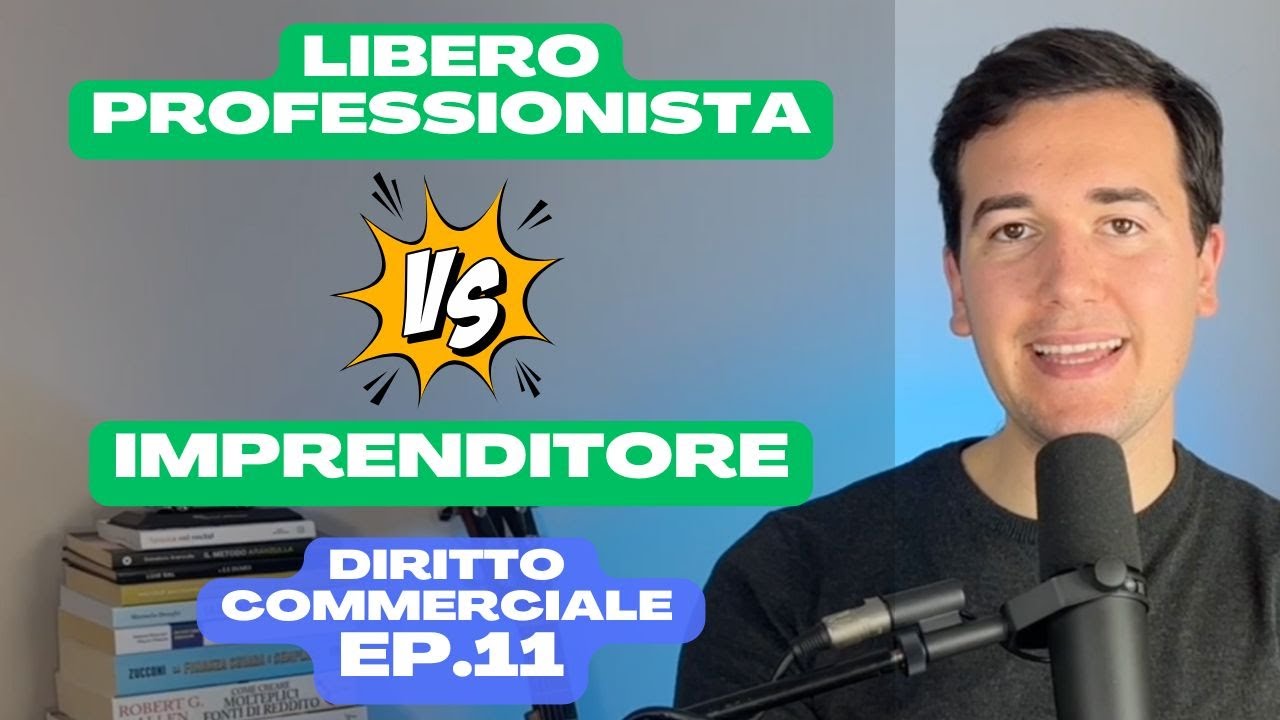 ⚔️ LIBERO PROFESSIONISTA 🆚 IMPRENDITORE- Diritto Commerciale in 3 minuti