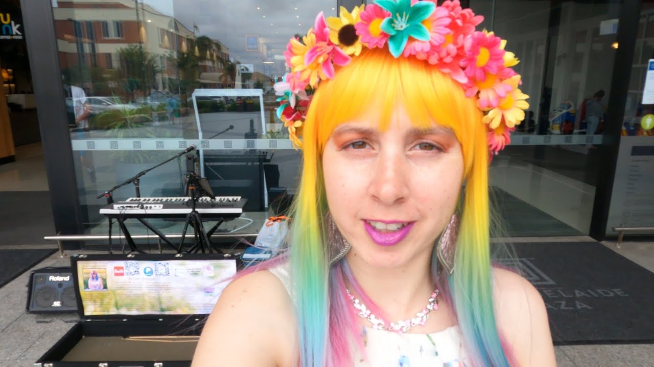 Busking at Port Adelaide Plaza for the first time - Come Busking with me - 20th February, 2022