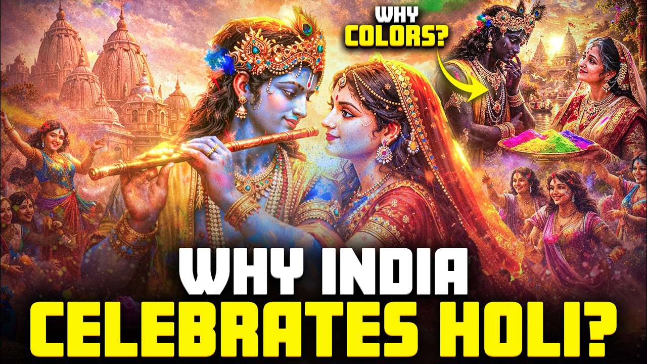 The Powerful Story Behind Holi | Why Krishna Played Holi With Radha | The Reason Behind Colors..?