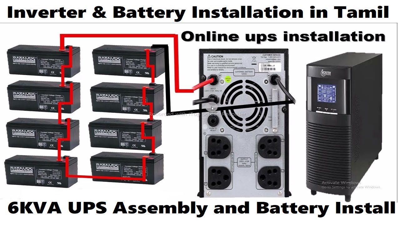 6KVA UPS Assembly and Battery Installation Step-by-Step Guide