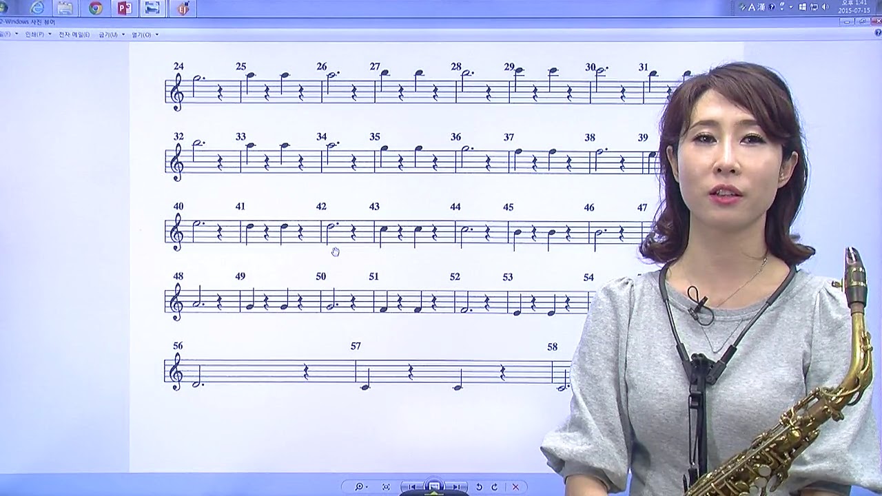 [유옥 색소폰 초급] 06강 major scale 연습방법 및 간단이해(3)