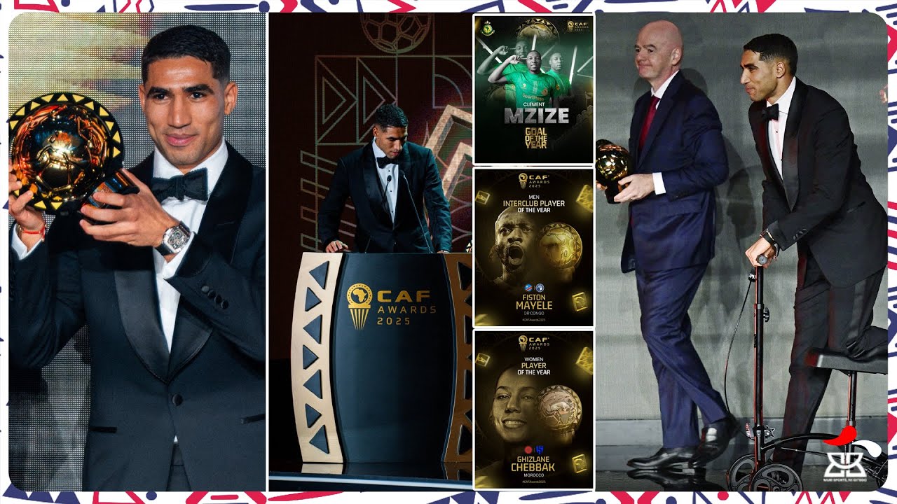 CAF AWARDS: HAKIMI YAHAWE UMUDENDE, IRORI BITEGUWE KU RWEGO RWO HEJURU