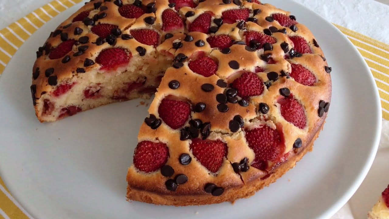 İşte O Meşhur Kek🍓Çilekli Parça Çikolatalı Kek