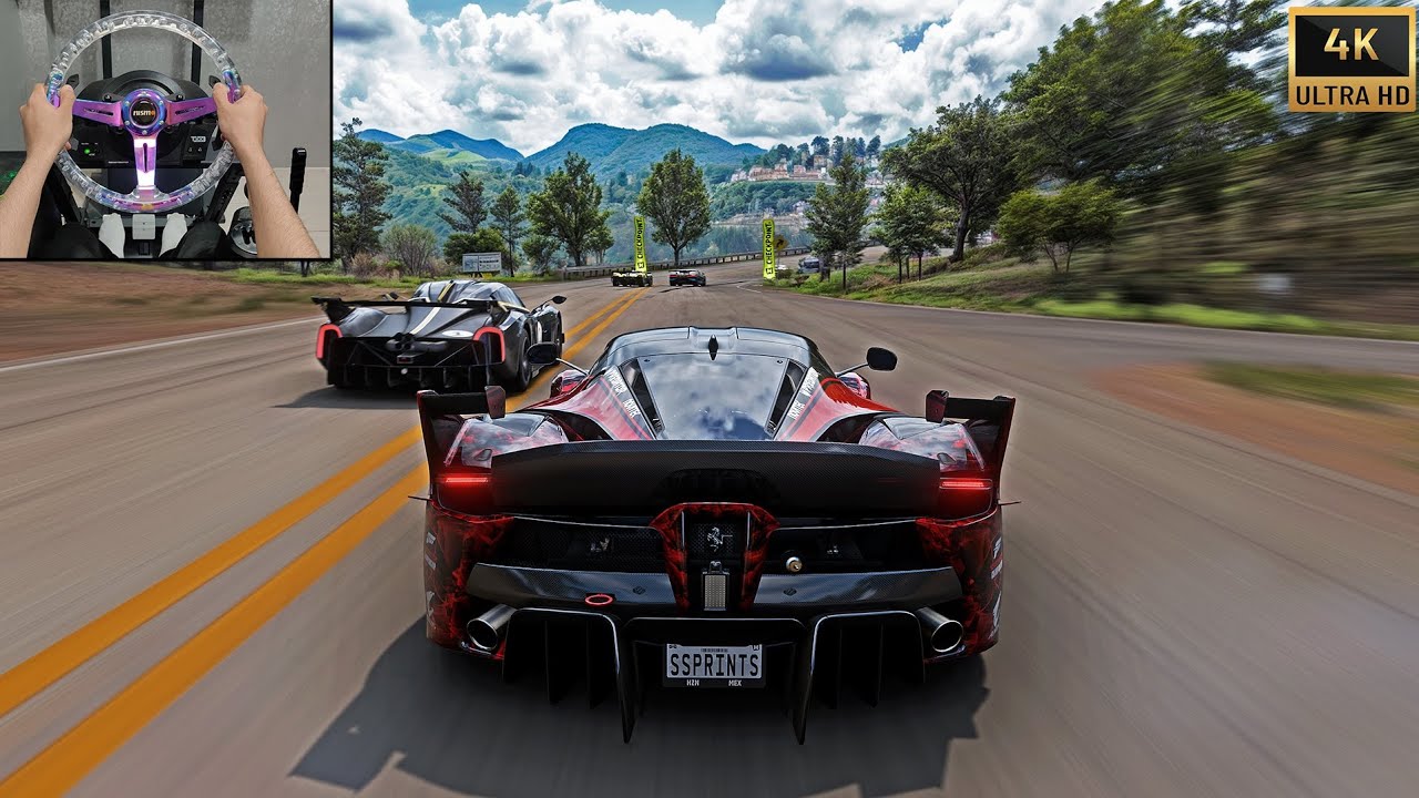 1418HP Ferrari FXX K VS Extreme Hypercars | Forza Horizon 5 Steering Wheel