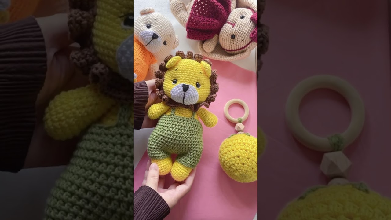 Amigurumi lion#amigurumi #amigurumis #crochettoys #crochetpattern