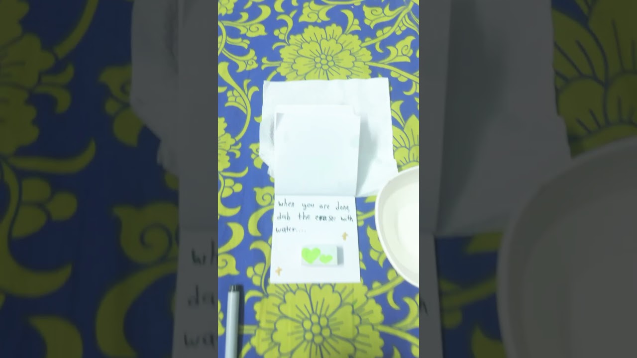 DIY cute mini quick stamp idea!(You have to do it quick or it will dry)😃