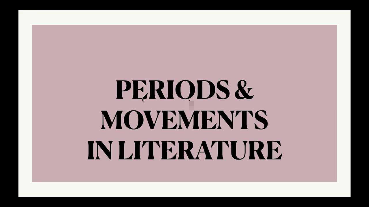 Literary Movements