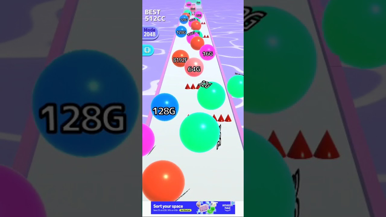 Ball Run 2048 Infinite Mode 2 - 32P