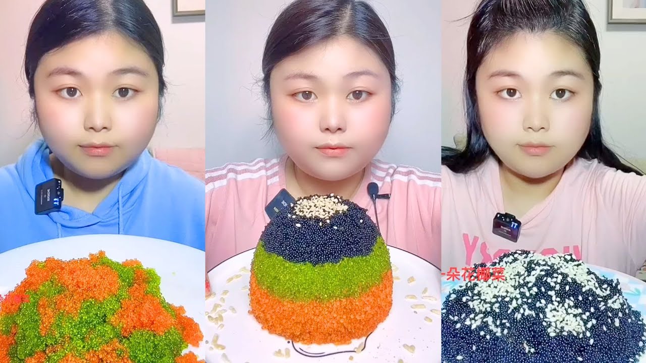 Seafood Texture ASMR | Massive Fish Roe Bowl Eating #14