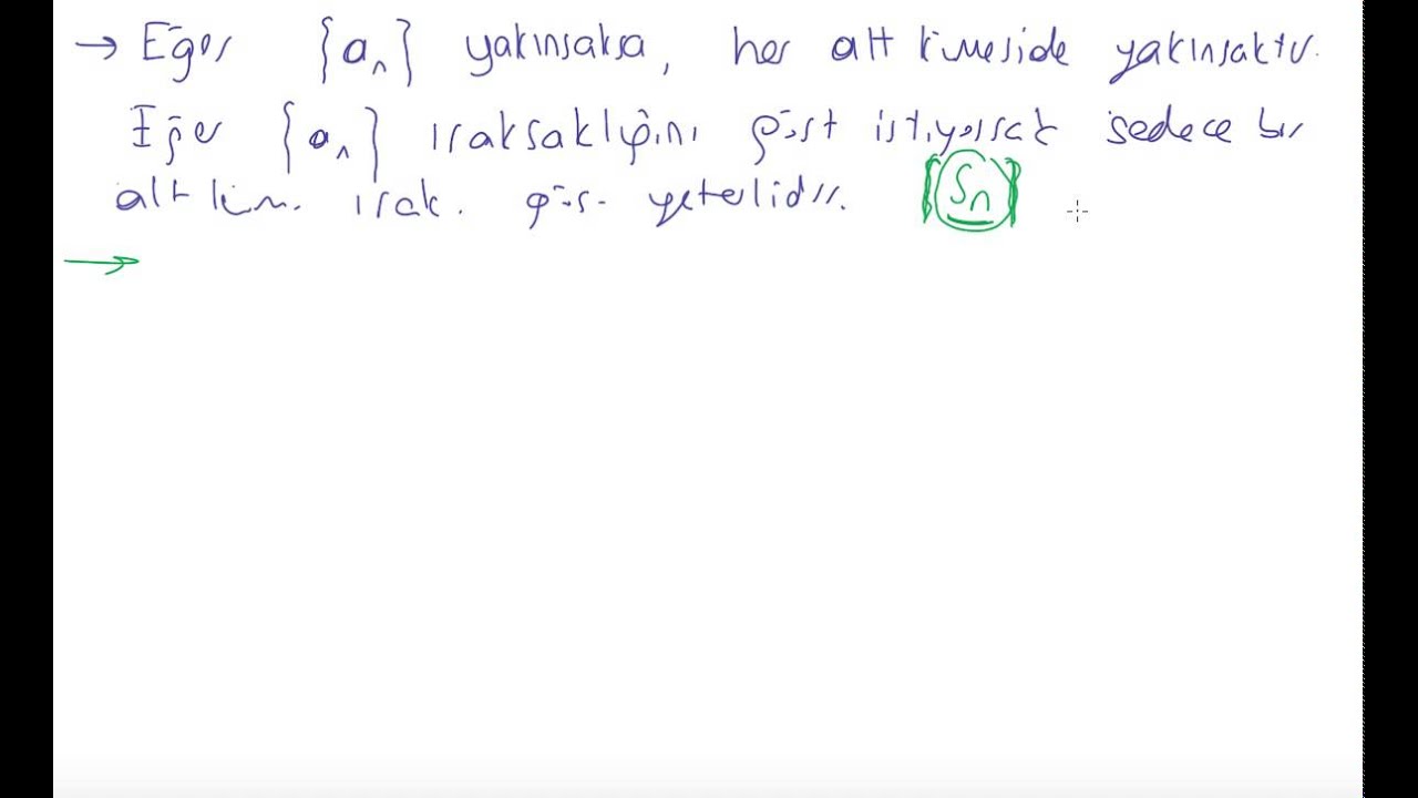 39) Kalkülüs 2 - Yakınsak serilerin özellikleri, ıraksaklık testi