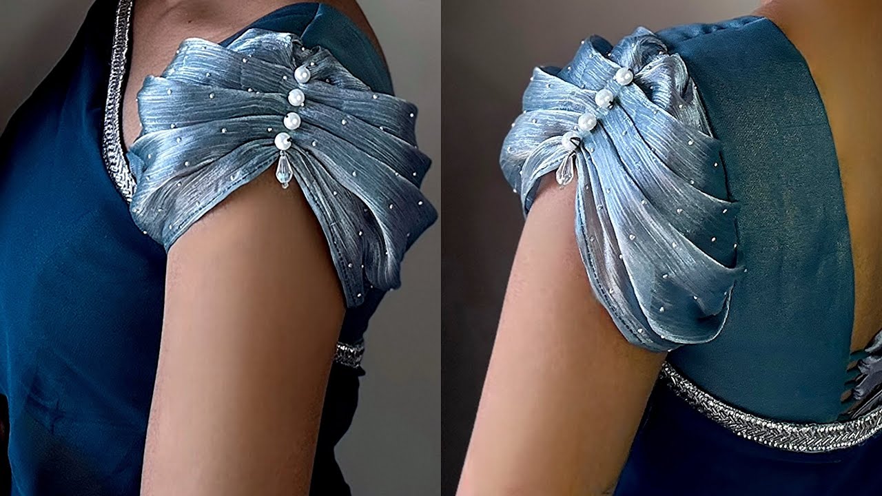Trending puff sleeve design cutting and stitching| blouse sleeves design| बाजू का डिजाइन Baju design