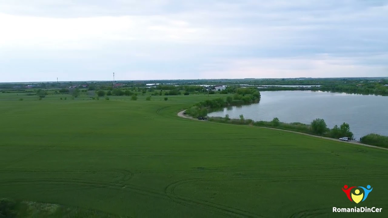 Lacul Fulga (judetul Prahova) filmat de la înălțime
