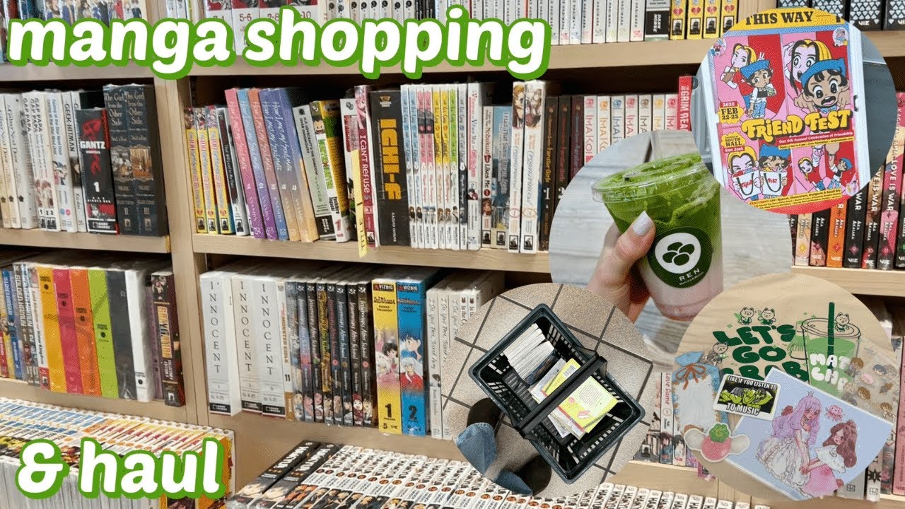 shop with me + birthday haul (manga, art, sjmade friend fest)