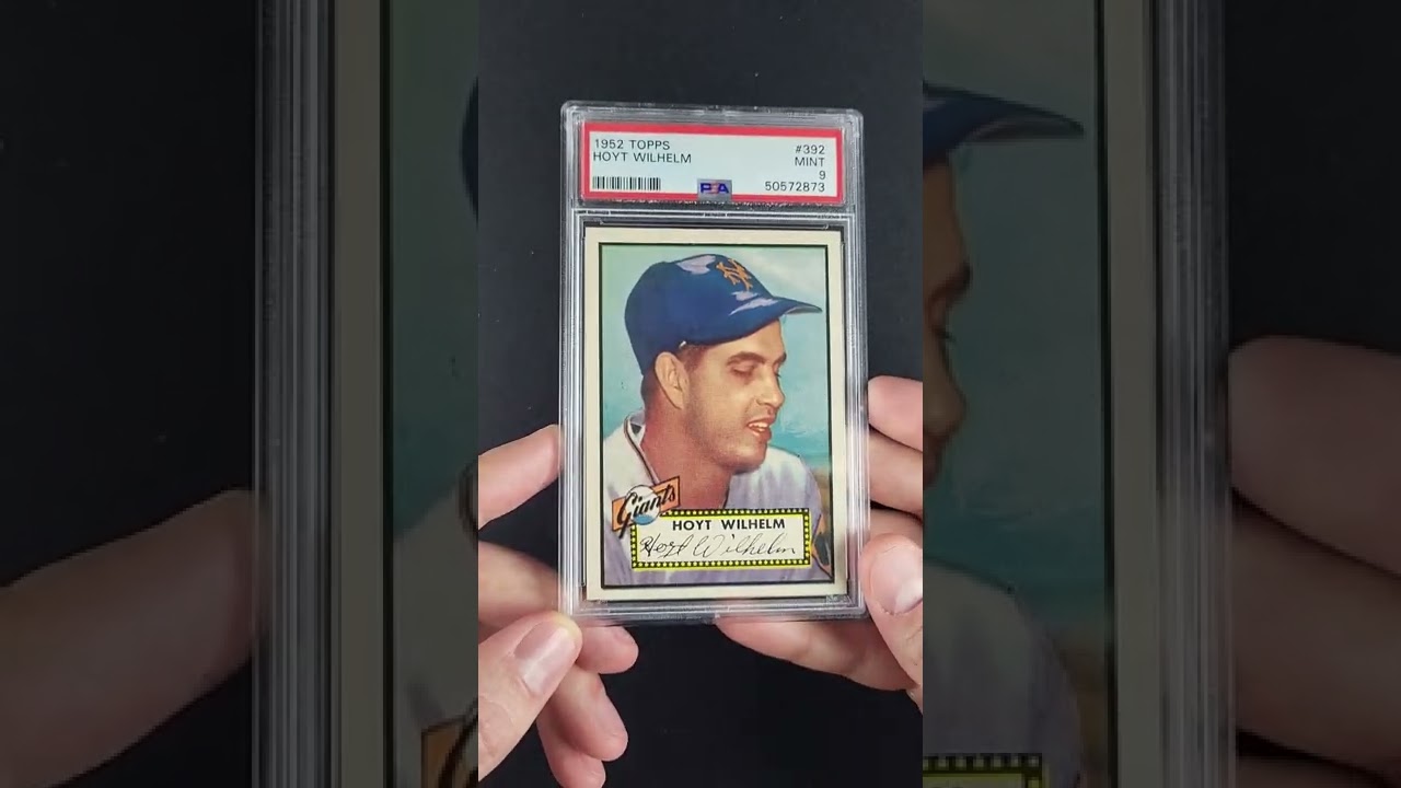1952 Topps Hoyt Wilhelm ROOKIE #392 PSA 9 MINT