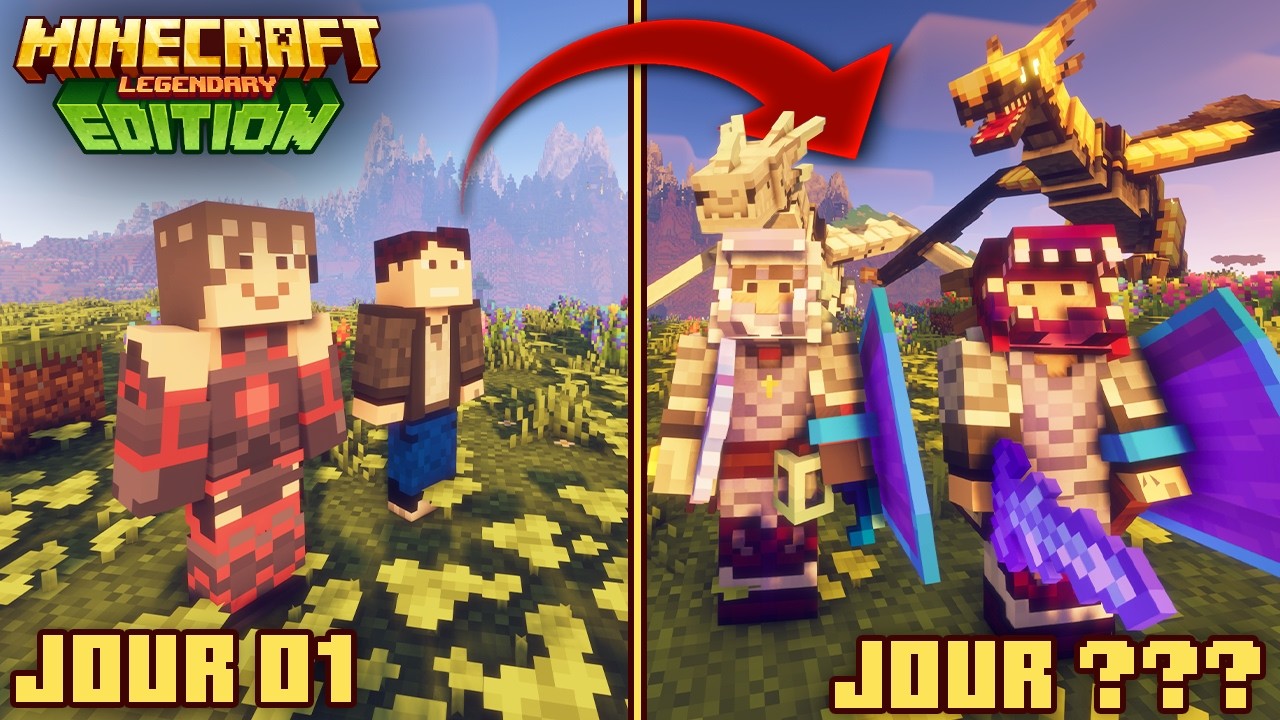 On as survécu PLUS DE 250 JOURS sur Minecraft Legendary Edition, Voici ce qu'il s'est passé !
