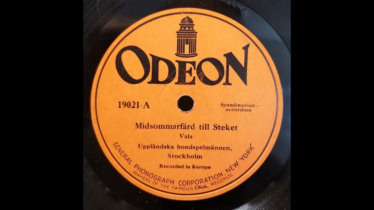 Svenskt Dragspel (Swedish Accordion): Midsommarfärd till Steket / c1921