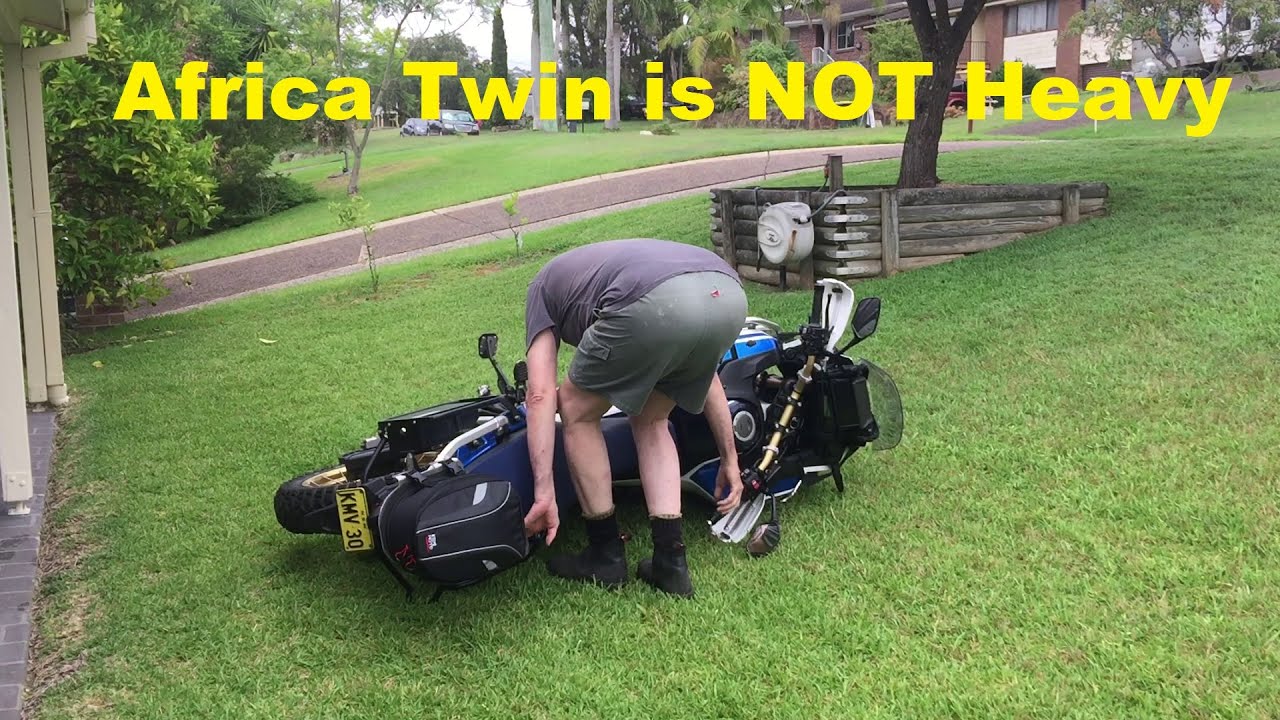 Africa Twin is NOT HEAVY - with a Ratchet Lift Tool