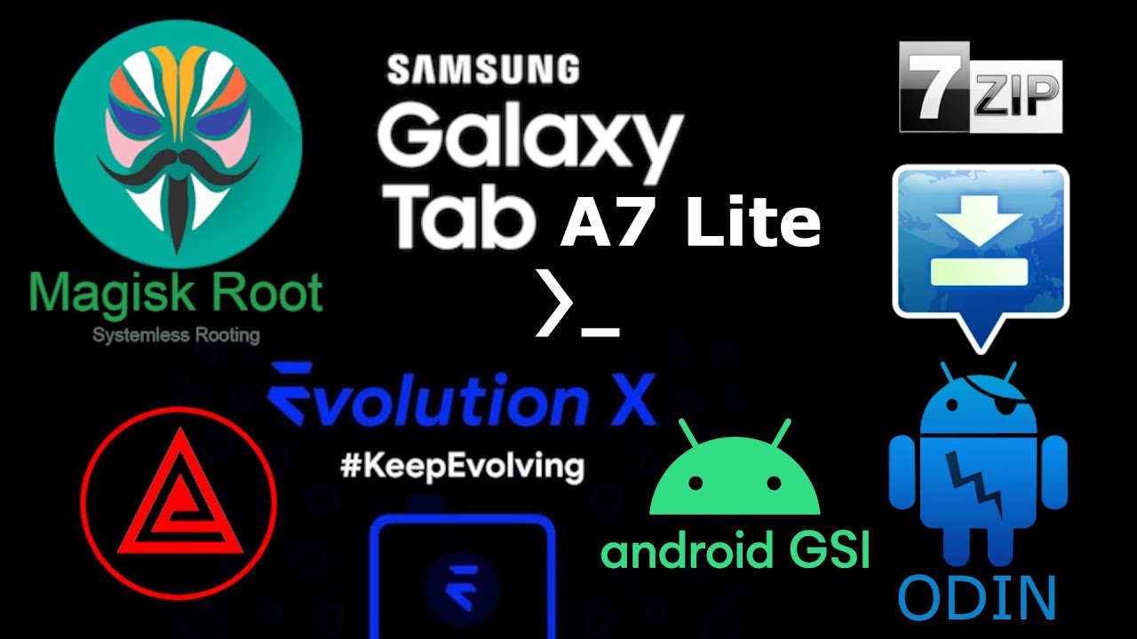 SAMSUNG GALAXY TAB A7 LITE - CUSTOM ROM / GSI + ROOT - Installation tutorial