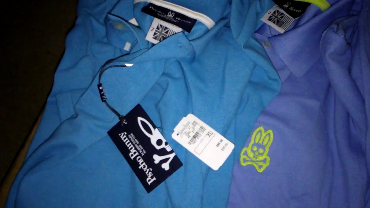 Psycho Bunny polo shirts...
