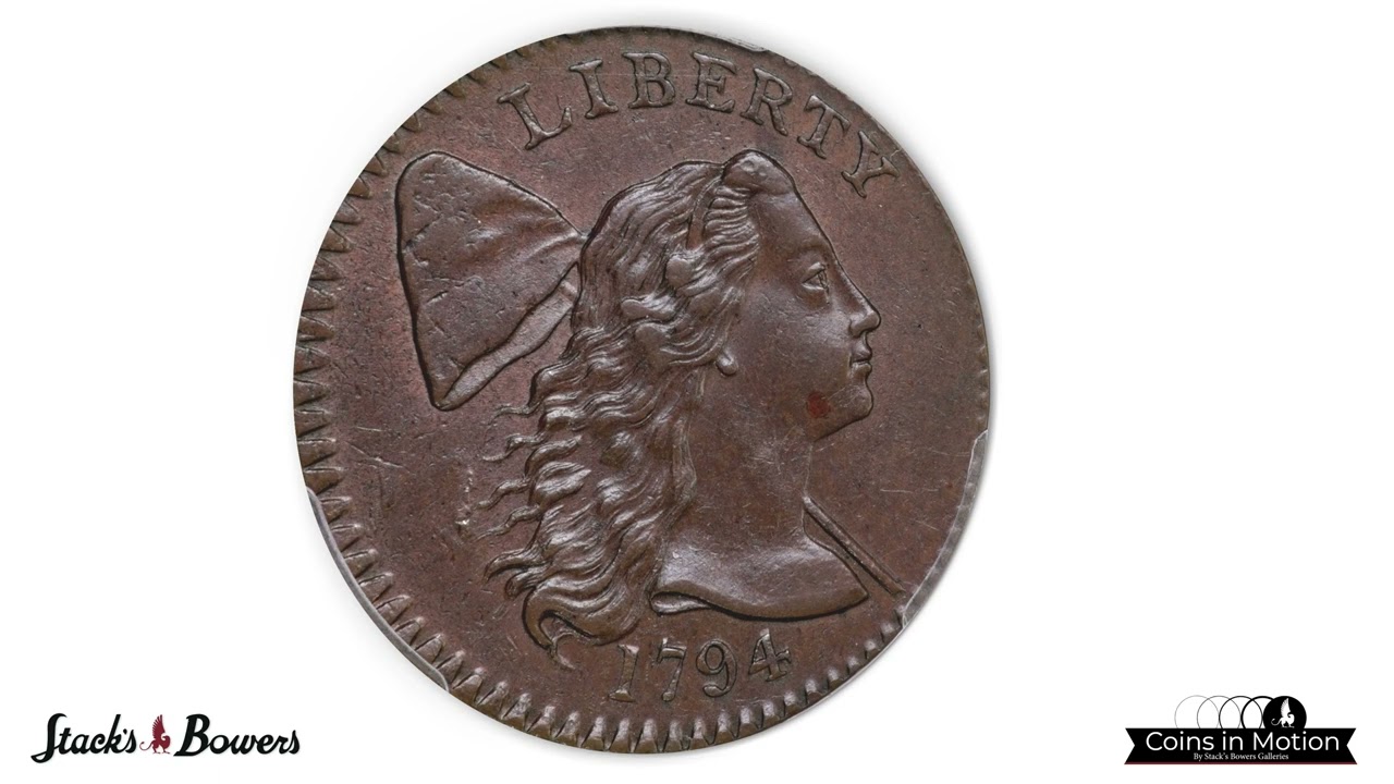 1794 Liberty Cap Cent. S-31, B-13. Rarity-1. Head of 1794, Marred Field. MS-64+ BN (PCGS).