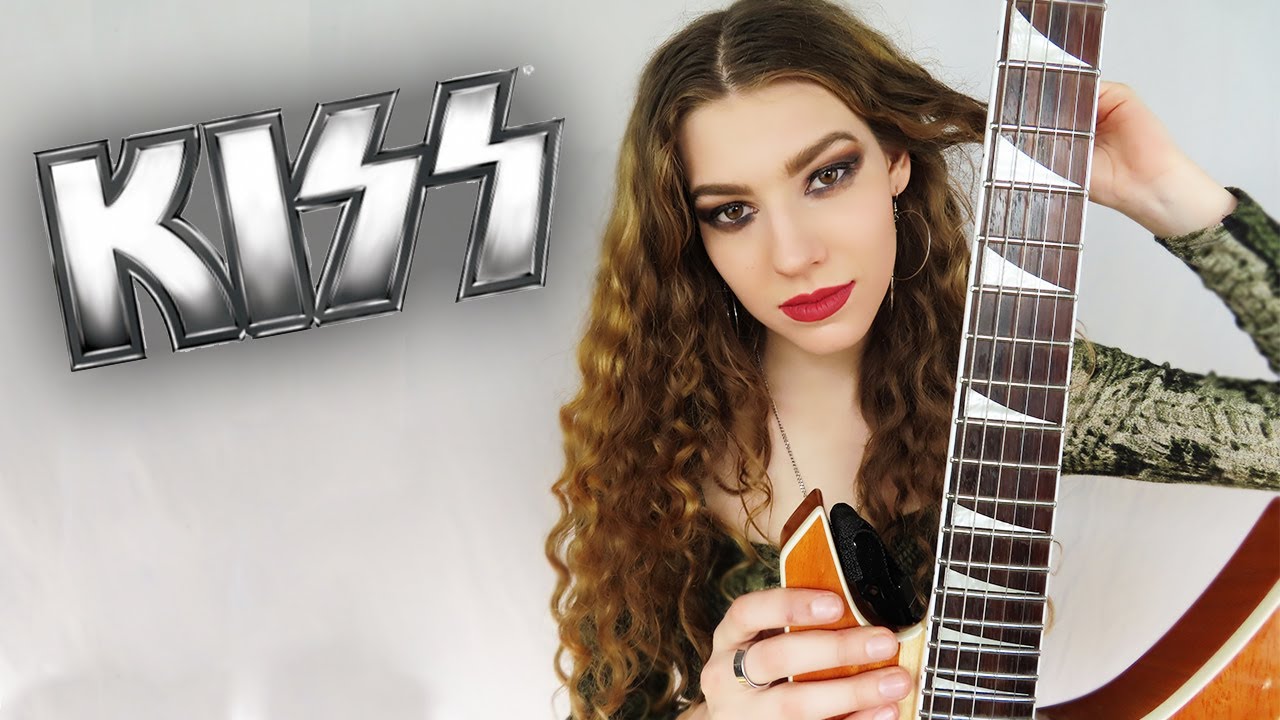 KISS - I Was Made for Lovin' You (guitar cover + SOLO) | Sonia Anubis