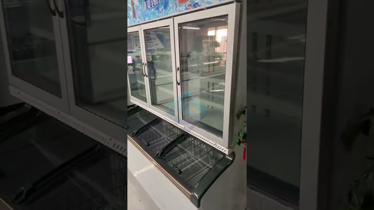 1.2m/1.6m/1.8m combined chiller freezer for convenience store, suitable for displaying various food