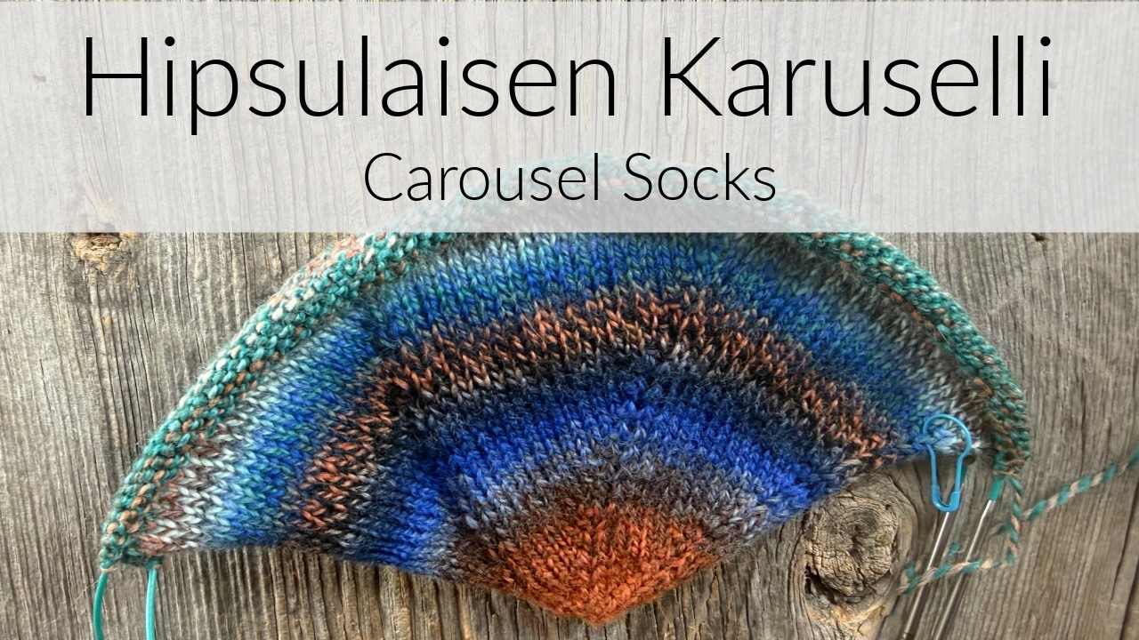 Cast on the Hipsulaisen Karuselli (Carousel Socks)