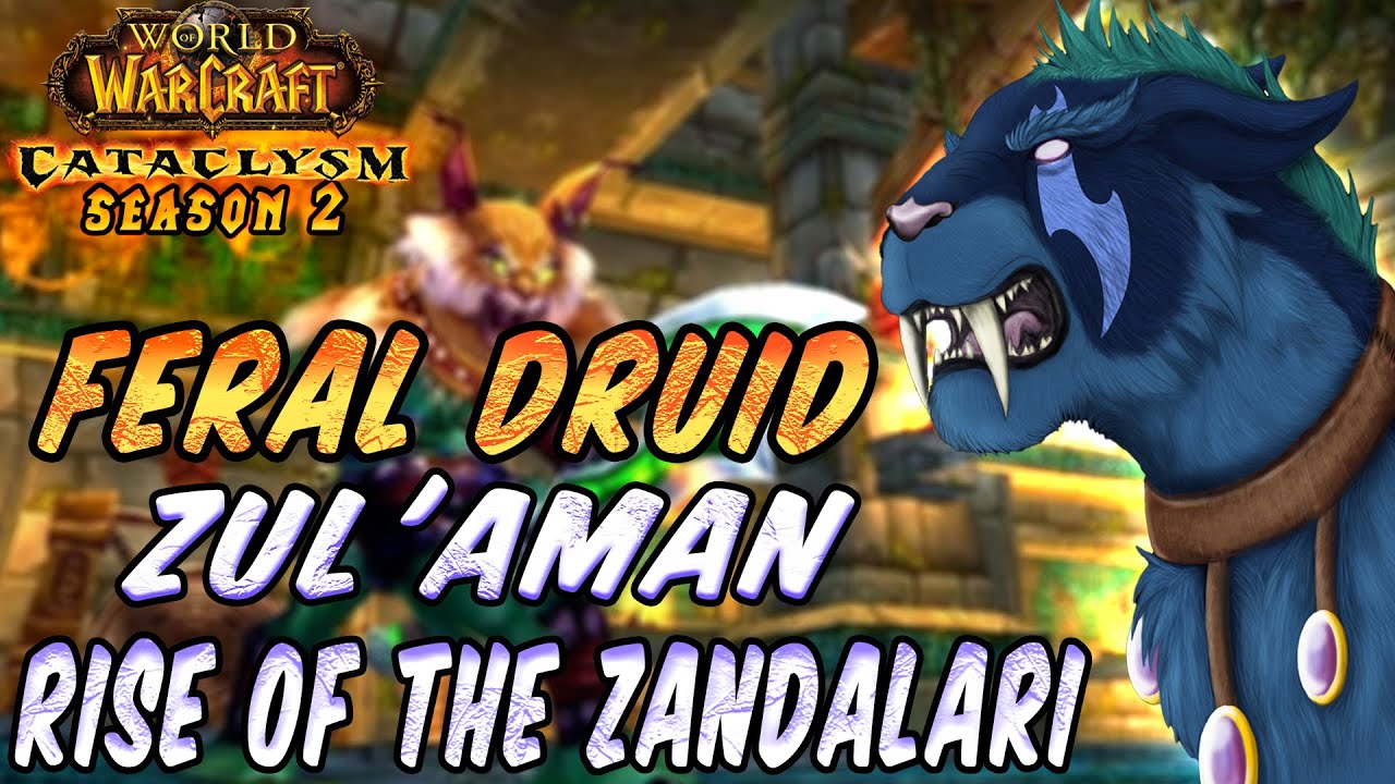 Feral Druid Dps Vs Zul'Aman Cataclysm Classic phase 2 l Rise of The Zandalari Cata | Classic WoW