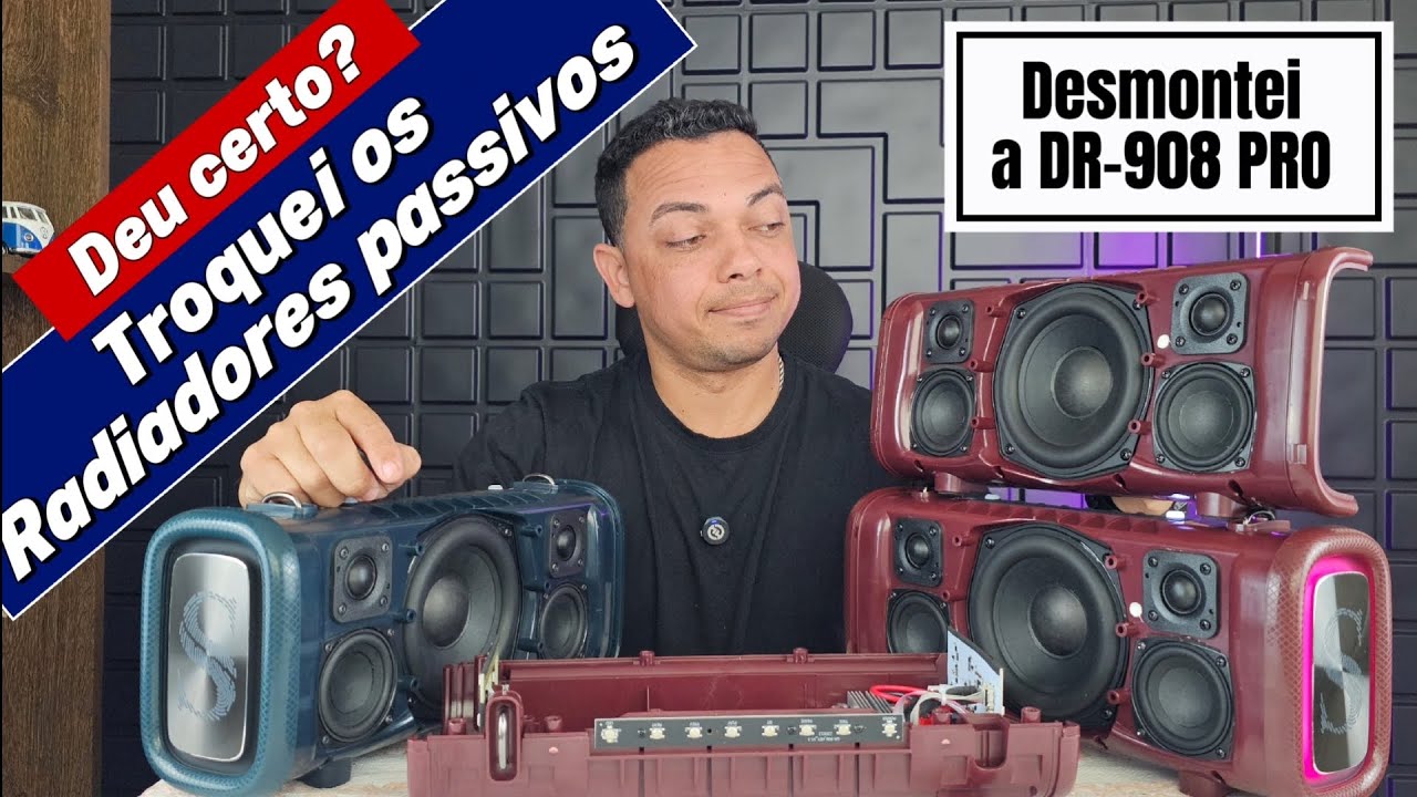 Sabala DR-908 e DR-908 PRO por dentro. O que mudou? Troquei os radiadores e o resultado foi este 😱