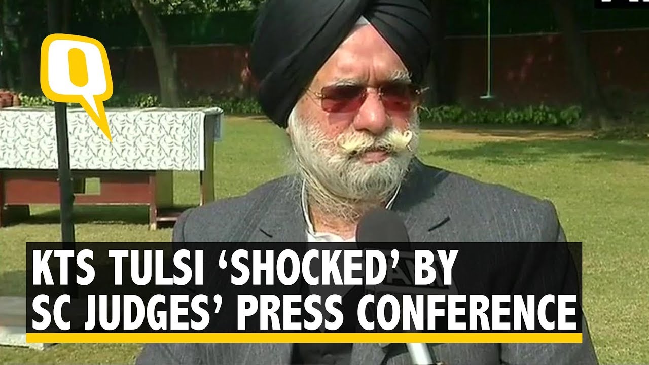 Senior Lawyer KTS Tulsi 'shocked' by Supreme Court judges' Press conference'| The Quint