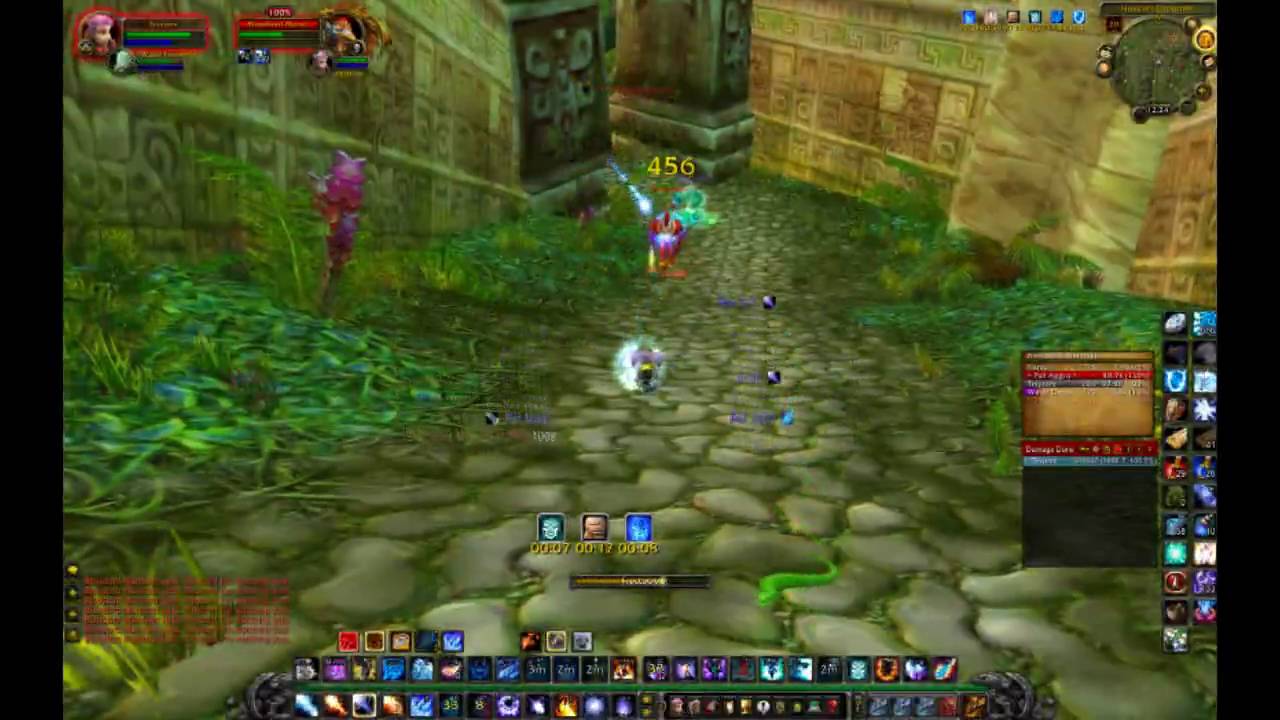 WoW:  80 Mage Solo Bloodlord Mandokir in Zul'Gurub (Raptor Boss in ZG)