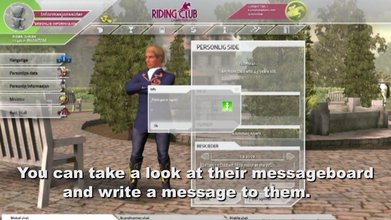 Riding Club Championship - What can you do in the game