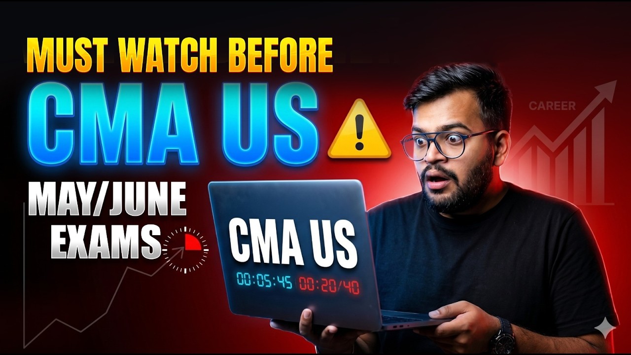 Посмотрите это ПЕРЕД вашей попыткой в ​​мае/июне | Стратегия CMA в США до 2026 года