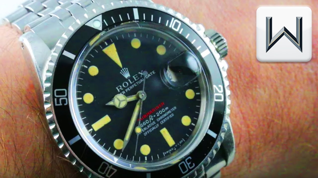 Vintage Rolex Red Submariner 1680: Rolex Submariner Red Luxury Watch Review