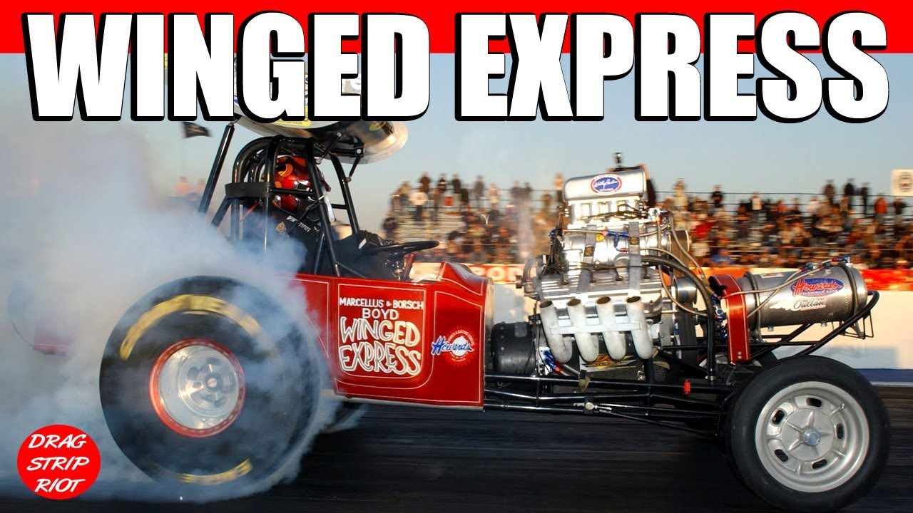 Winged Express Fuel Altered Drag Racing March Meet Bakersfield