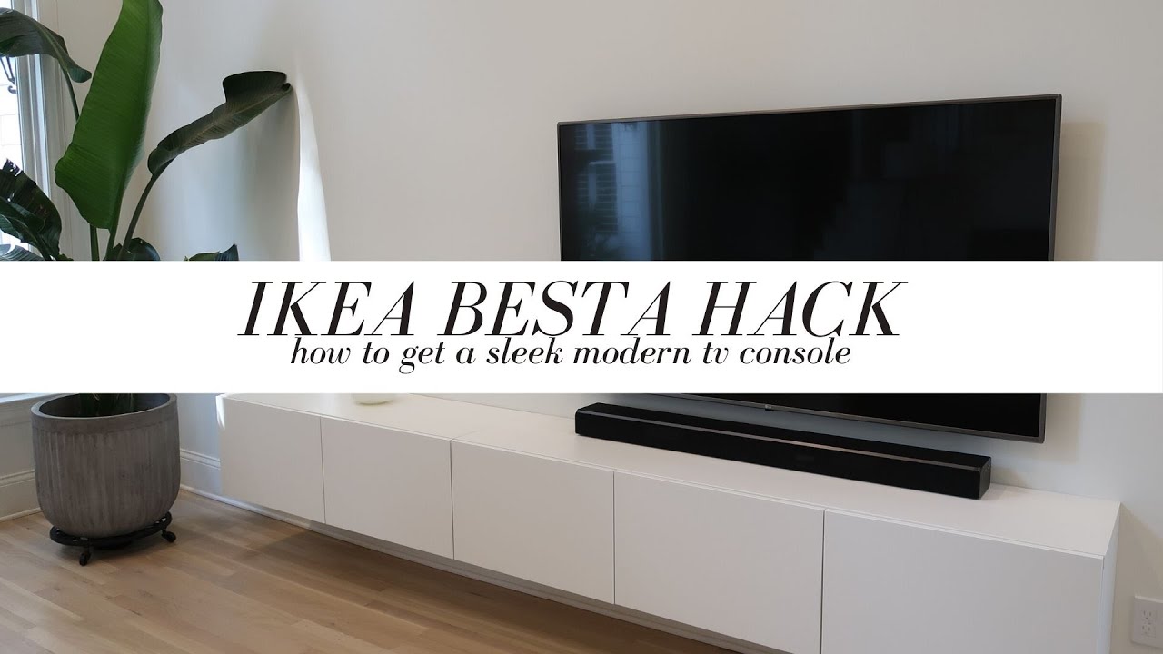 IKEA BESTA HACK - Sharing exactly what we ordered and how we installed our new TV Console