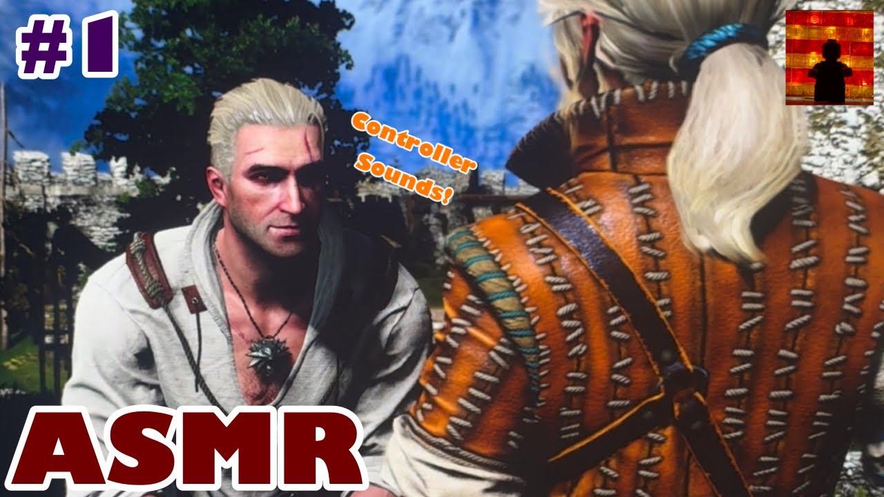 ASMR The Witcher 3: Wild Hunt Gameplay | Controller Sounds